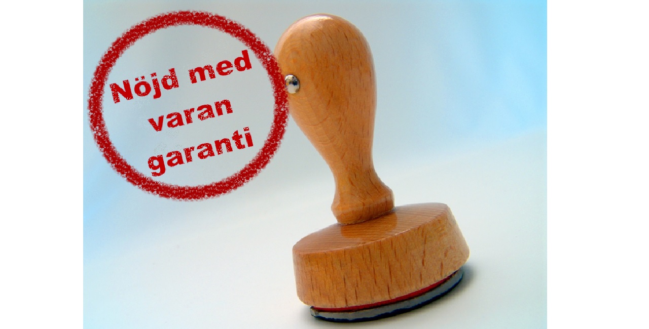 Nöjd med varan garanti tvättex