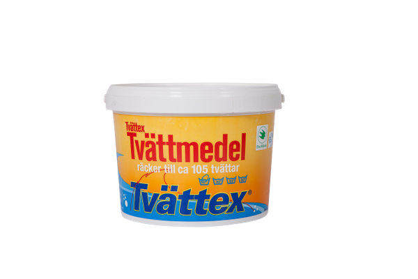 Burk med tvättmedel