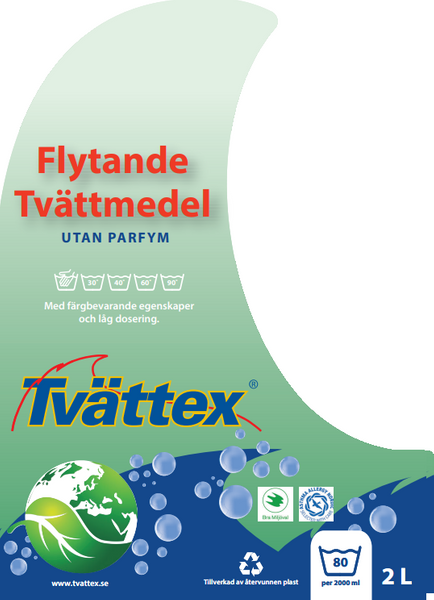 Flytande tvättmedel utan parfym - Parfymfritt