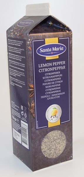 Produktbild för Citronpeppar i Purepac 750g Produktbild för Lemon pepper in Purepac 750g