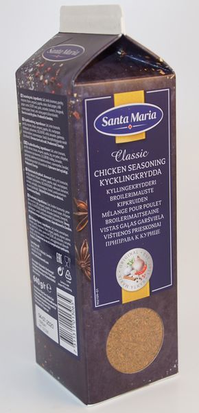 Produktbild för Kycklingkrydda Purepac 640g Produktbild för Chicken seasoning Purepac 640g