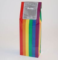 Produktbild f&ouml;r Pride svart te fp i regnb&aring;gsp&aring;se