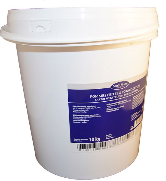 Produktbild för Potatis/pommeskrydda hink 10kg Produktbild för Potato / potato spicemix bucket 10kg