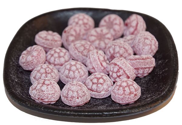 Produktbild för Hallon special örtkarameller lösvikt Produktbild för Appleballs herbal candies loose weight 