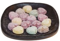Produktbild för Hjärtan blandad frukt örtkarameller lösvikt