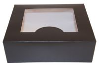 Produktbild för Fönsterkartong svart 145x125x50mm