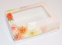 Produktbild för Vit ask med fönster 110x80x32mm C