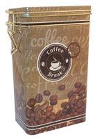 Produktbild f&ouml;r Kaffeburk rund retro 500g ORANGE