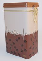 Produktbild för Kaffeburk silver 500g