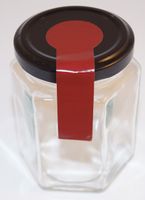 Produktbild för Etikett röd sigill 28x85mm