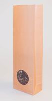 Produktbild för 100g aprikos matt påse med runt fönster 40x70x215mm