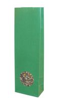 Produktbild för 100g grön matt påse med runt fönster 40x70x215mm