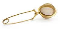 Produktbild för Teboll tång guldfärgad 50mm