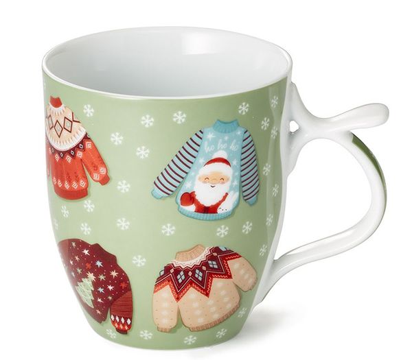 Mugg Snorri och Dorin 3 dl / 2 m&ouml;nster julmugg Produktbild f&ouml;r Mug Snorri and Dorin 3 dl / 2 patterns