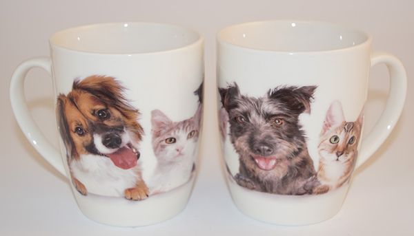 Mugg dog and cat 360ml