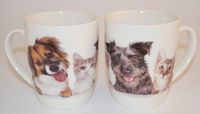 Mugg dog and cat 360ml