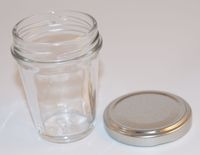 Produktbild för Rund glasburk 100ml