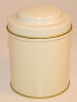 Produktbild f&ouml;r Beige rund burk 125g