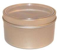 Produktbild för Rund burk med fönster 105x58mm