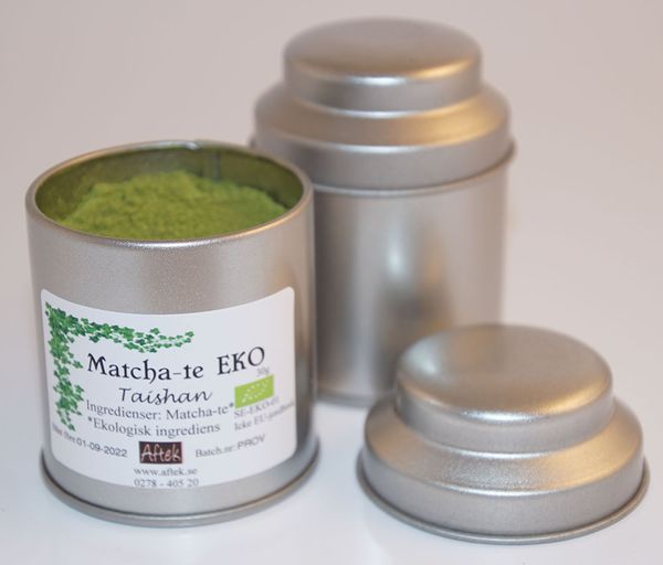 Produktbild för Matcha te EKO fp i burk Produktbild för Matcha BIO tea in a jar