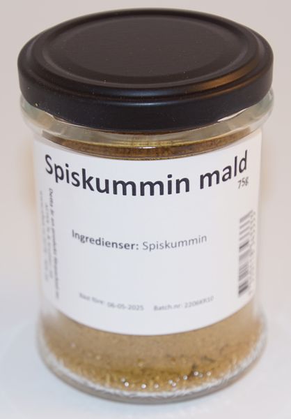 Produktbild för Svartpeppar mald 100g i glasburk Produktbild för Black pepper ground 100g in a glass jar