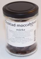Produktbild f&ouml;r Choklad moccab&ouml;nor m&ouml;rk 100g i glasburk