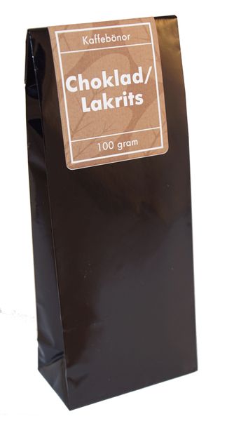Produktbild för Choklad/lakrits hela bönor 100g Produktbild för Chocolate / licorice whole beans 100g