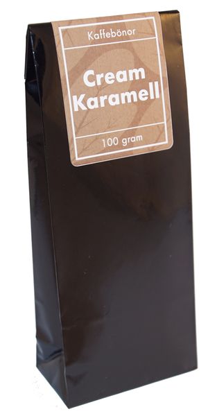 Produktbild för Cream Karamell hela bönor 100g Produktbild för Cream Caramel whole beans 100g
