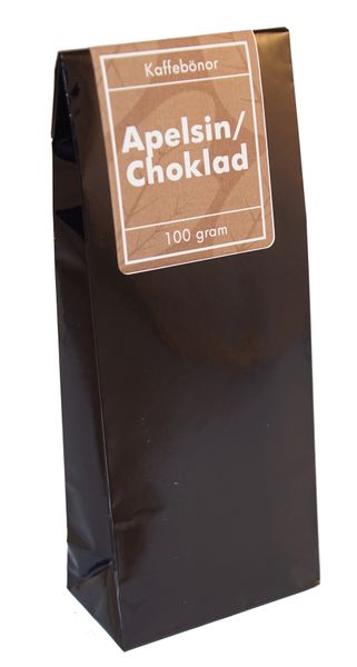 Produktbild för Apelsin/choklad kaffe hela bönor 100g Produktbild för Orange / chocolate coffee whole beans 100g