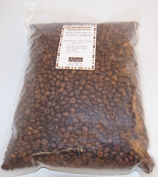 Produktbild för Choklad/lakrits hela bönor 1kg Produktbild för Chocolate / licorice whole beans 1kg