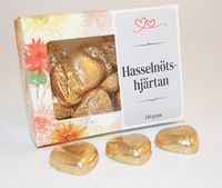 Hasseln&ouml;tshj&auml;rtan GULD 150g i ask A
