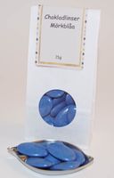 Chokladlinser Mörkblåa godis