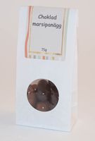 Choklad marsipanägg godis