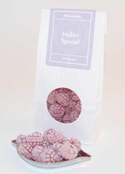 Hallon special örtkarameller Raspberry special herbal candies