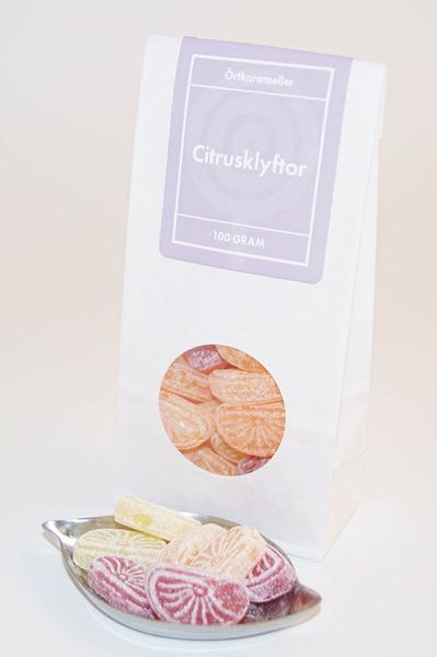 Citrusklyftor örtkarameller Citrus slices herb candies