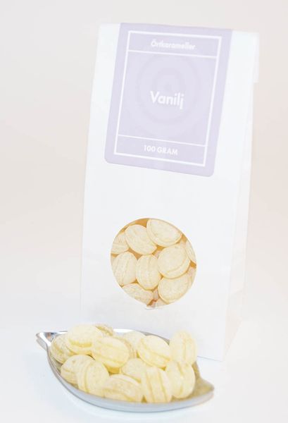 Vanilj örtkarameller Vanilla herbal candies