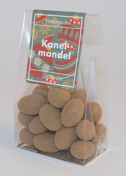 Produktbild f&ouml;r Kanelmandel fp i st&aring;p&aring;se Produktbild f&ouml;r Cinnamon almond in a standing bag