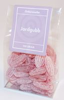 Produktbild för Jordgubbar örtkarameller i ståpåse