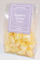 Produktbild för Ägglikörkuddar fyllda örtkarameller i ståpåse