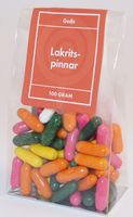 Produktbild för Lakritspinnar i ståpåse