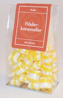 Produktbild för Fläderkarameller (gul/vit) fp i ståpåse