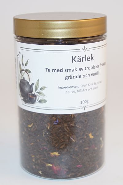 k&auml;rlek svart te black tea love