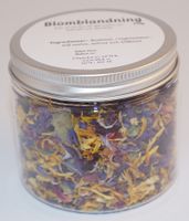 Produktbild för Blomblandning i PET-burk silverlock