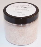 Produktbild för Himalayasalt 0,3-0,5mm fp i petburk med svart lock