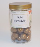 Guld lakritskulor chokly