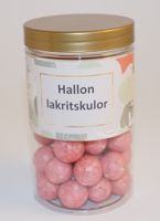 Hallon/lakritskulor chokly