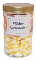 Produktbild för Fläderkarameller (gul/vit) fp i ståpåse