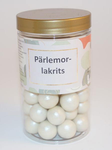 Pärlemorlakrits chokly Mother of pearl licorice