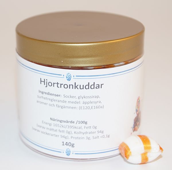 Smultronfudge i PET-burk 140g Strawberry fudge in PET jar 140g