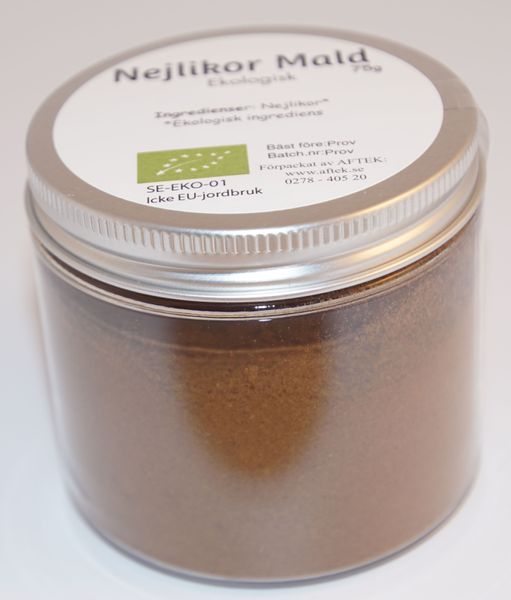 Produktbild för Nejlikor mald EKO fp i petburk Produktbild för Clove ground BIO  in pet jar